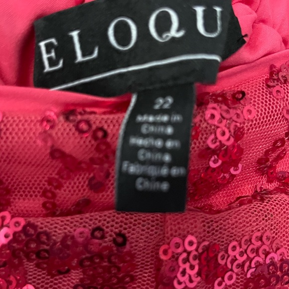 Eloquii Pink Sequin Heart Pants - Picture 3 of 4
